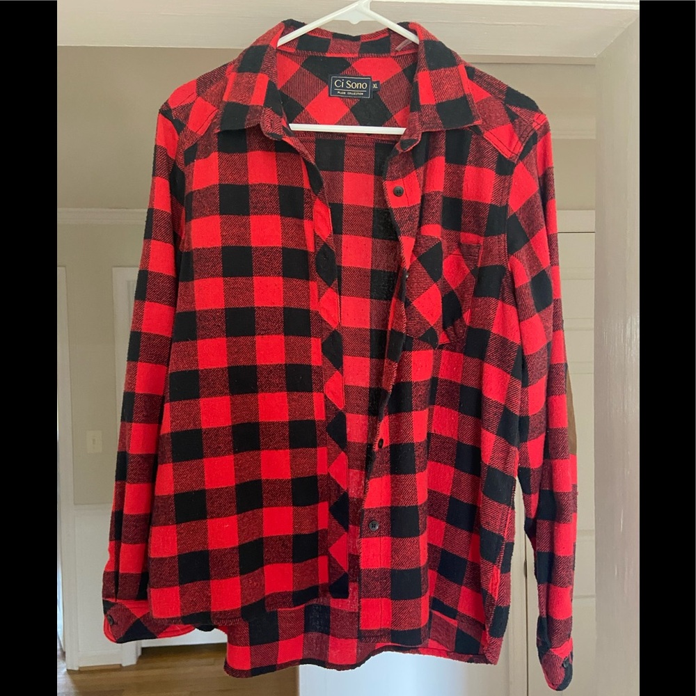 Buffalo Plaid Button Down XL